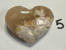 Load image into Gallery viewer, Flower Agate Hearts  ~ From $8.50~
