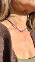 Load image into Gallery viewer, Lepidolite With Charoite Choker Necklace
