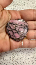 Load image into Gallery viewer, Rhodonite Heart Worry Stones
