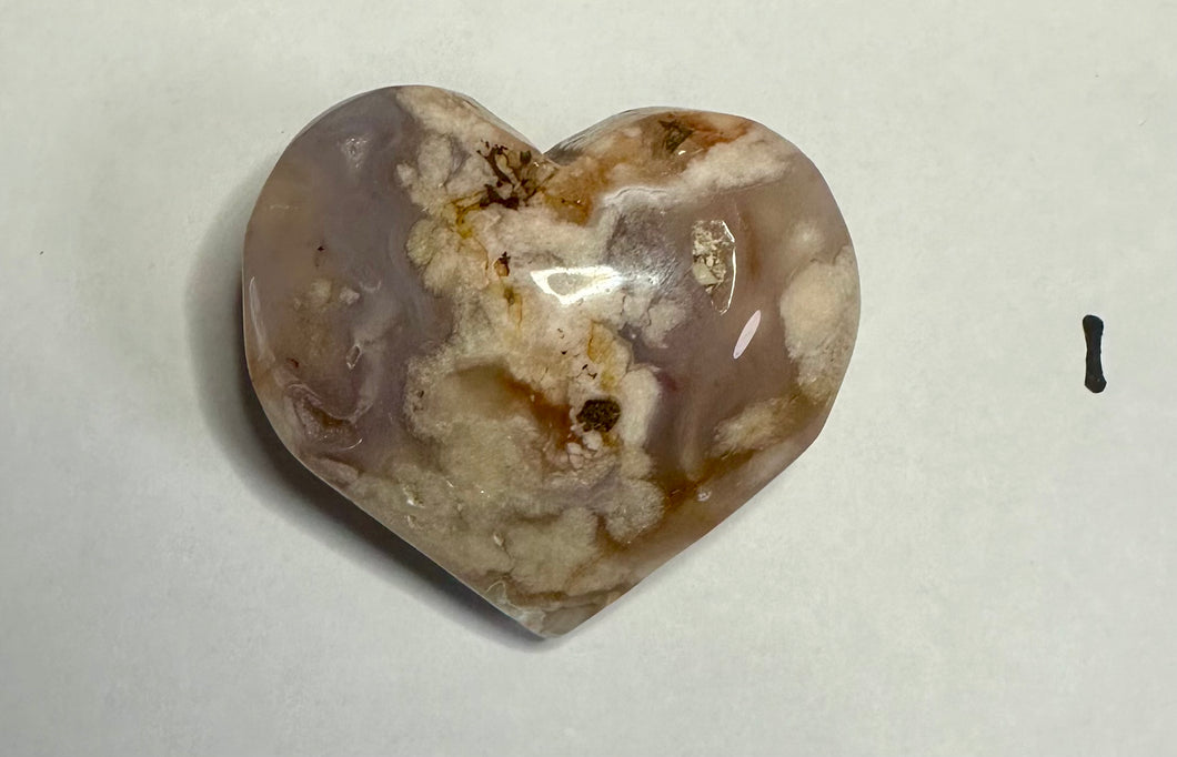 Flower Agate Hearts ~ From $ 19 ~