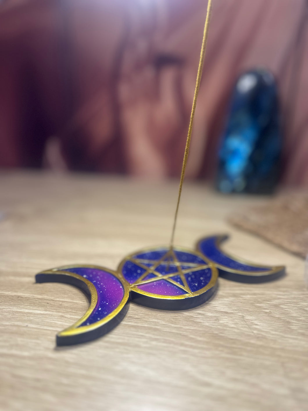 Triple Moon Incense Holder