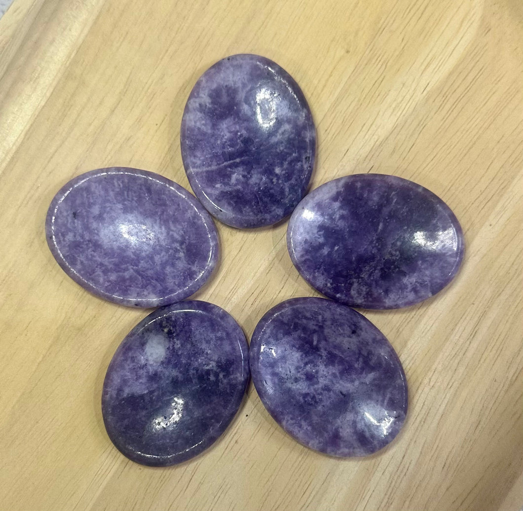 Lepidolite Worry Stones