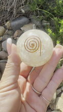 Load and play video in Gallery viewer, Selenite Orgonite Sphere

