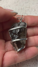Load and play video in Gallery viewer, SmoKey Quartz Raw Pendant.
