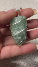 Load and play video in Gallery viewer, Green Aventurine Spiral Pendant
