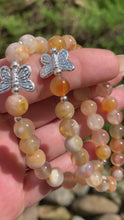 Load and play video in Gallery viewer, Yellow Flower Agate With Butterfly
