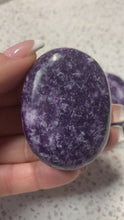 Load and play video in Gallery viewer, Lepidolite Palm Stones

