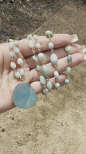 Load and play video in Gallery viewer, Amazonite Wire Necklace.
