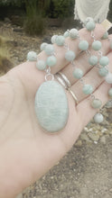 Load and play video in Gallery viewer, Wire Necklace ~  Amazonite ~
