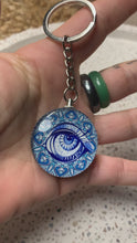 Load and play video in Gallery viewer, Evil Eye Key Charm ( Life like eye )
