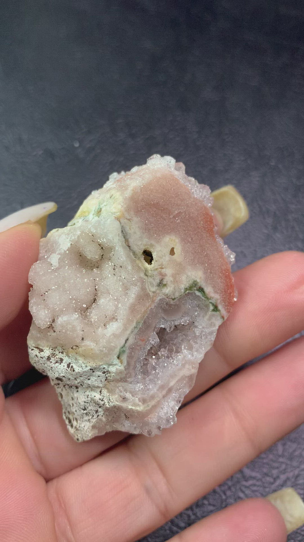 Pink Amethyst Raw Cluster.