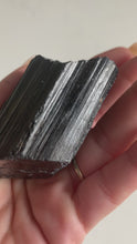 Load and play video in Gallery viewer, Raw Black Tourmaline Chunk.
