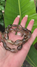 Load and play video in Gallery viewer, Smokey Quartz  Nugget Bracelet.
