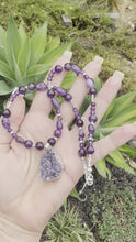 Load and play video in Gallery viewer, Amethyst Necklace.
