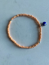 Load image into Gallery viewer, Beautiful Seed Bead Bracelets with Evil Eye Charm.
