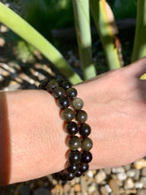 Load image into Gallery viewer, Gold Sheen Obsidian Bracelet
