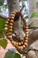 Load image into Gallery viewer, Sandalwood Beads with Lotus seed Bracelet.
