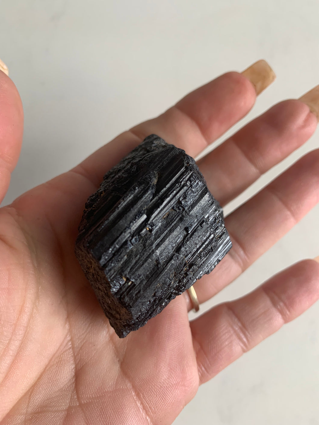 Raw Black Tourmaline Chunk.