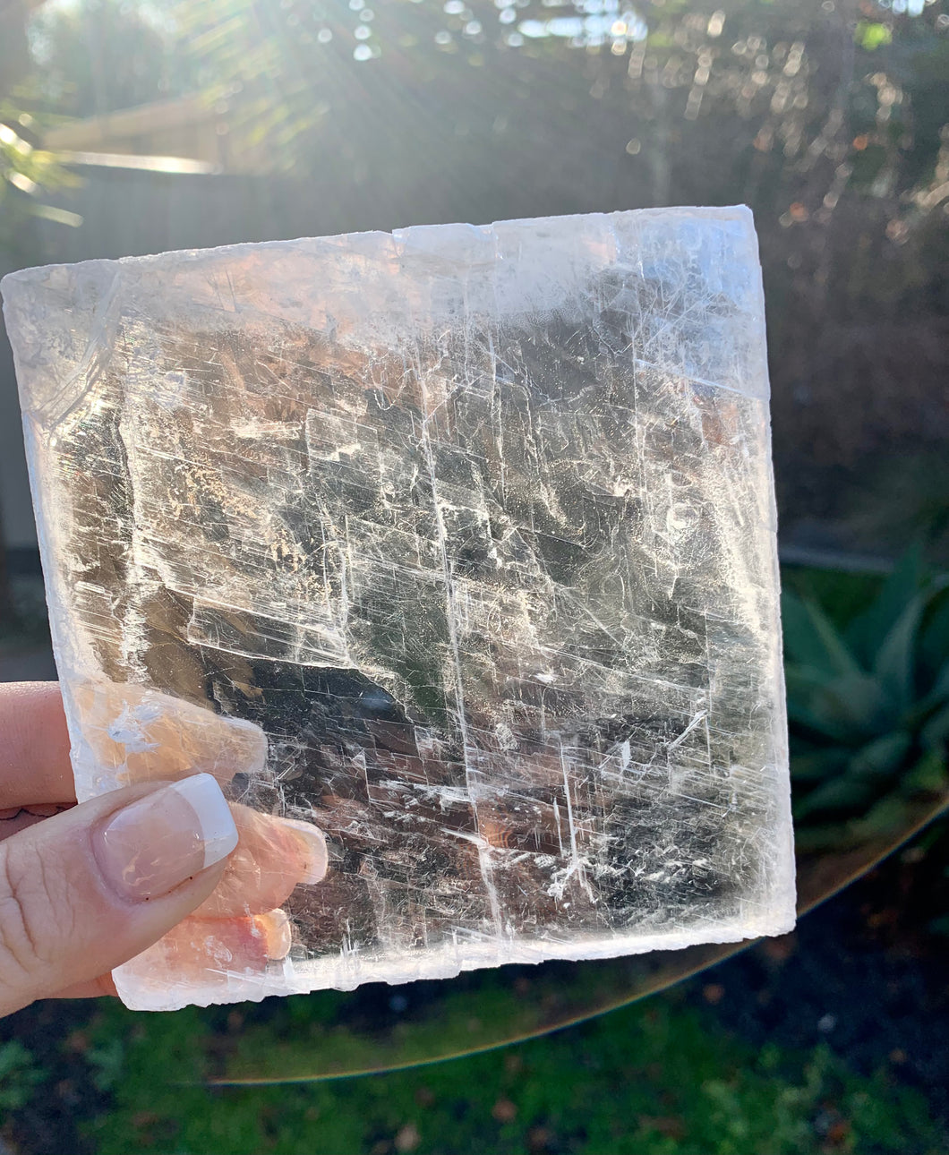 Natural Selenite Square Charging Plates