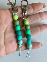Load image into Gallery viewer, Key Charm/Bag Charm - Greenish blue Tones-
