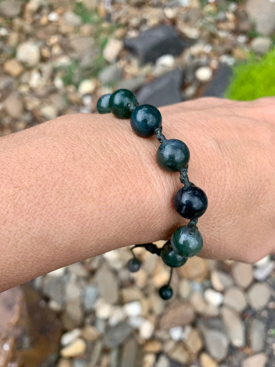 Moss Agate String Bracelet