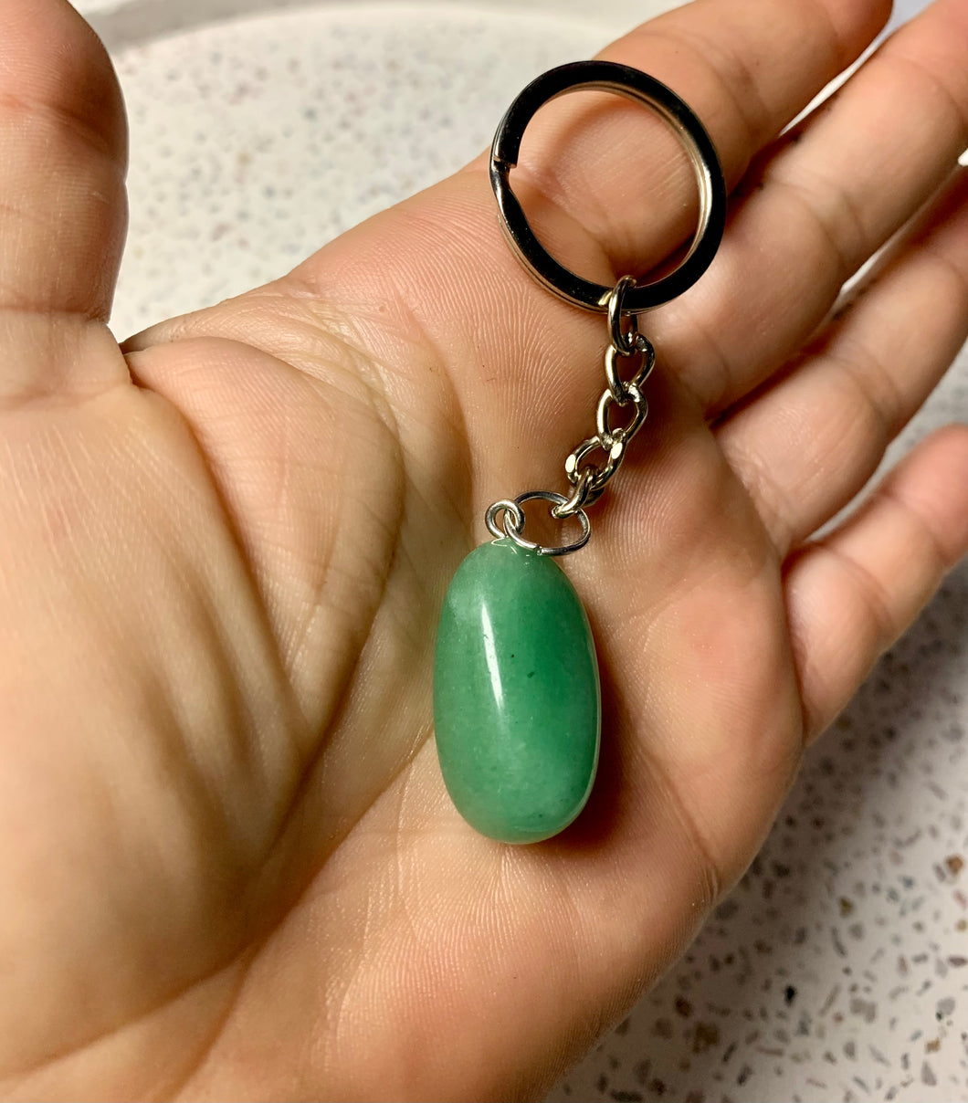 Green Aventurine Key Charm