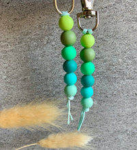 Load image into Gallery viewer, Key Charm/Bag Charm - Greenish blue Tones-

