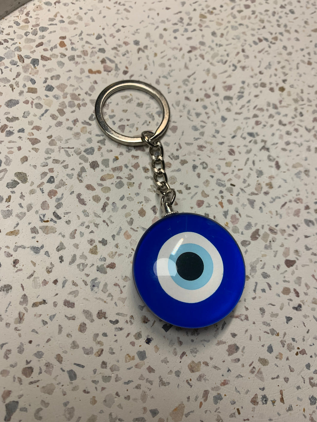 Evil Eye Key Charm ( Classic Blue )
