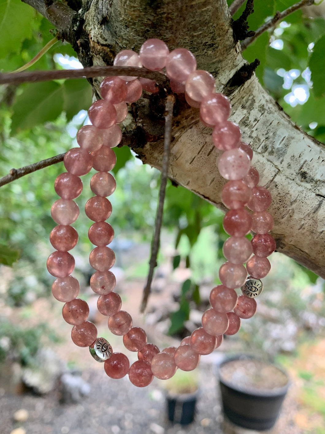 Strawberry Quartz Bracelet