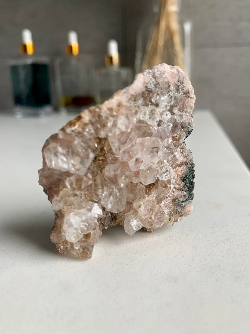 Pink Amethyst Raw Cluster.