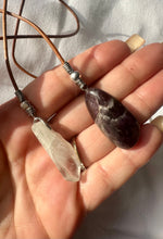 Load image into Gallery viewer, Boho Necklace ~ Amethyst &amp; Clear Quartz ~
