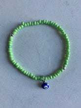 Load image into Gallery viewer, Beautiful Seed Bead Bracelets with Evil Eye Charm.
