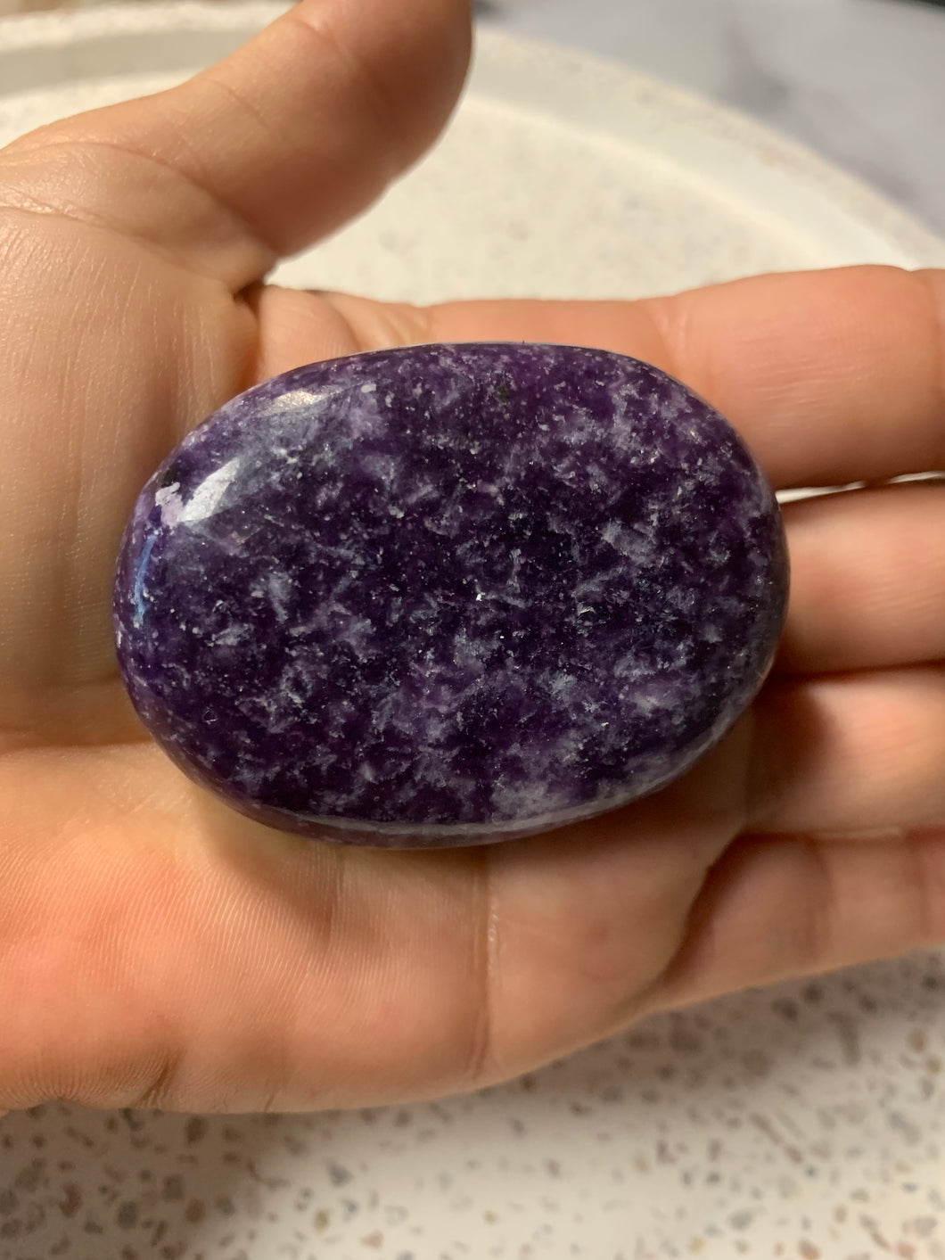 Lepidolite Palm Stones