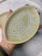 Load image into Gallery viewer, Sandstone Evil Eye Trinket Dish
