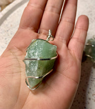 Load image into Gallery viewer, Green Aventurine Spiral Pendant
