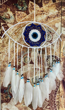 Load image into Gallery viewer, White Evil Eye Dreamcatcher
