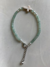 Load image into Gallery viewer, Green Aventurine Heishi Bead Bracelet
