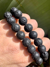 Load image into Gallery viewer, Black Lava Bracelet
