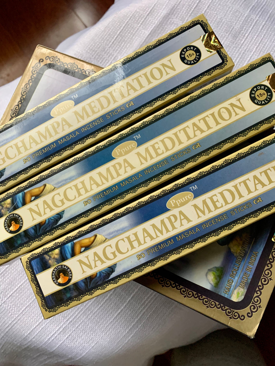 Nag Champa Meditation - Masala Incense Sticks .