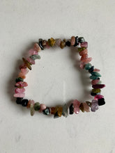 Load image into Gallery viewer, Mixed Tourmaline Chip Bracelet.
