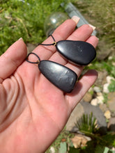 Load image into Gallery viewer, Shungite Tumble Pendant - High Grade
