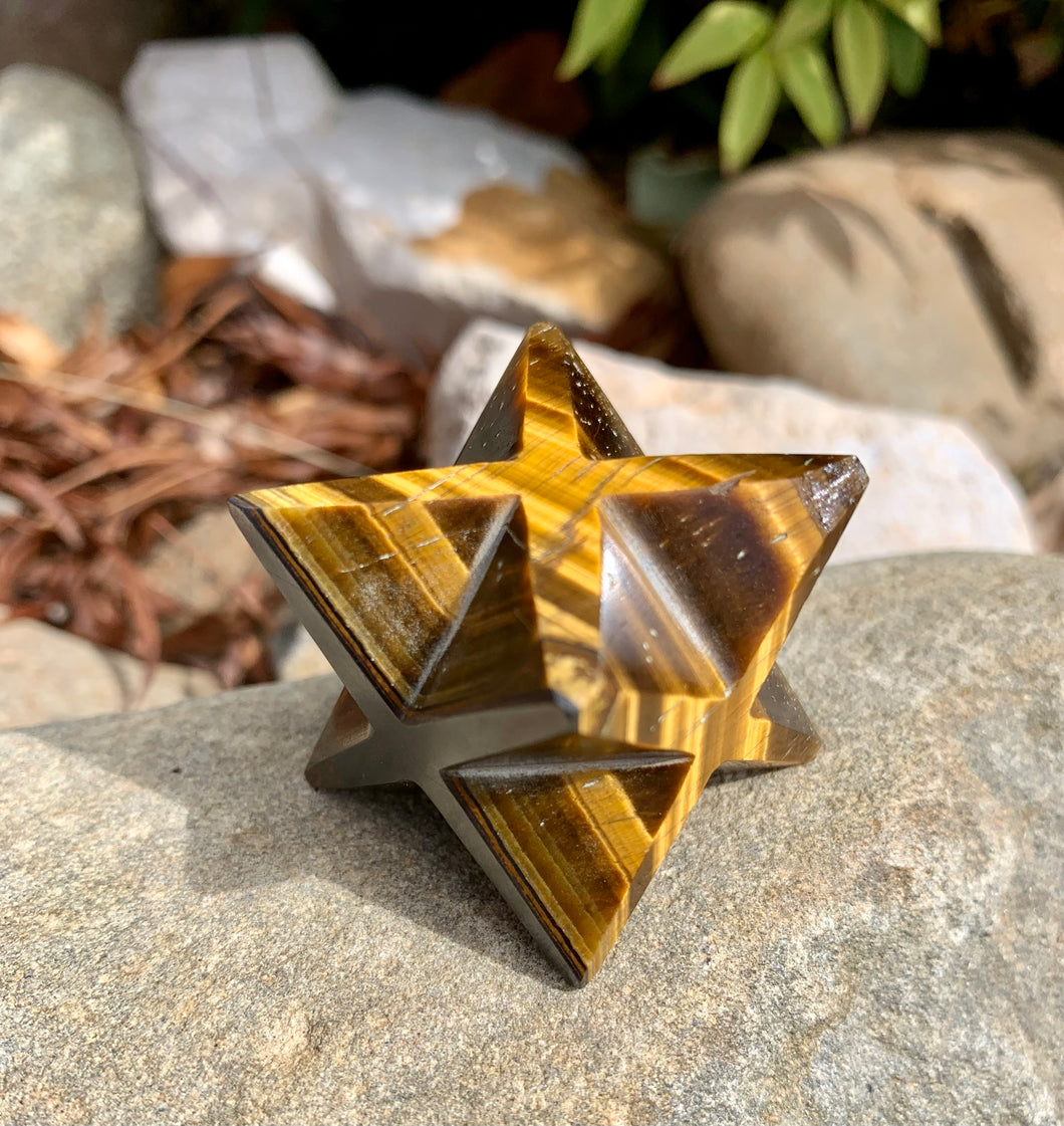 Tigers Eye Merkaba