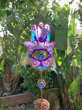 Load image into Gallery viewer, Hamsa Hand Two Tone Wind Chime
