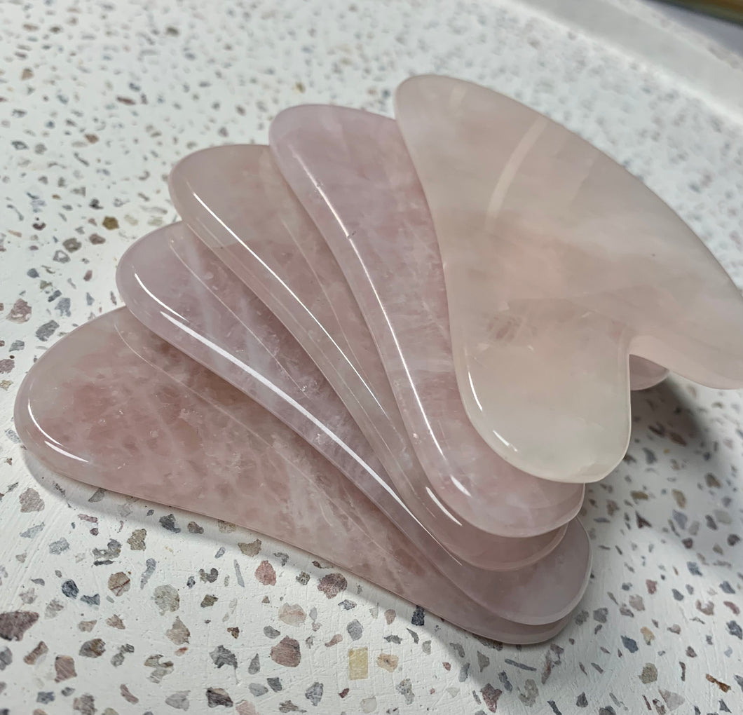 Quartz ~ Rose Quartz Gua Sha ~