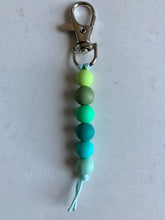 Load image into Gallery viewer, Key Charm/Bag Charm - Greenish blue Tones-
