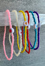 Load image into Gallery viewer, Beautiful Seed Bead Bracelets with Evil Eye Charm.
