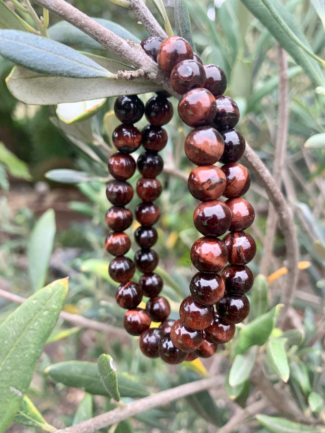 Red Tigers Eye Bracelet.